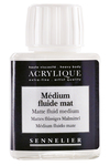 Akrylmedium Sennelier 75 Ml - Matte Fluid Medium