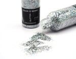 Glitter Dusty fr harts - Holographic Silver Chunky