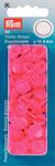 Plasttryckknappar - Color Snaps -  12,4 mm - 30 st - rosa