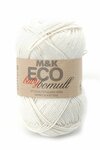 M&K Eco Baby Bomull garn - 50g - oblekt (901)