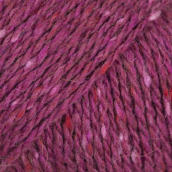 DROPS Soft Tweed Mix garn - 50g - Kirsebrsorbet