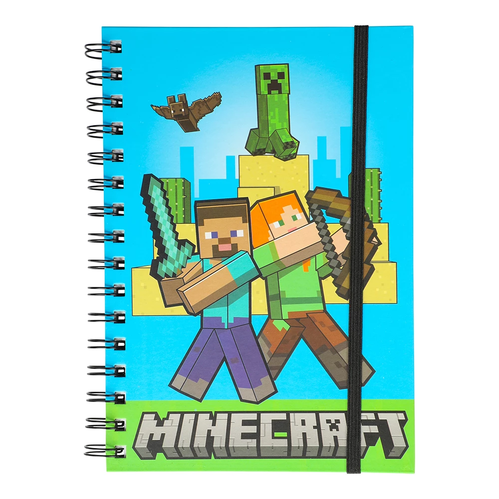 Anteckningsbok Minecraft A5 - linjerade sidor