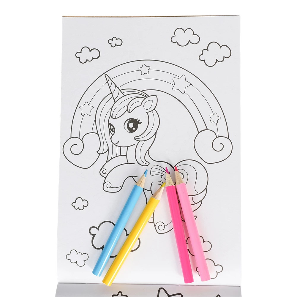 M�larset enh�rning - 2 m�larb�cker med 4 f�rgpennor