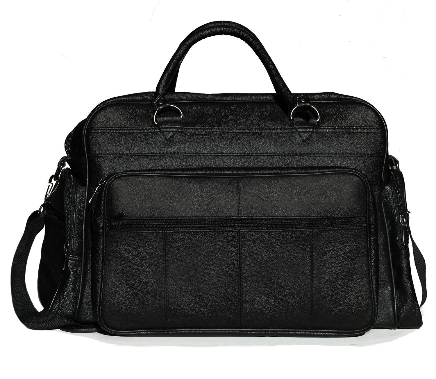 Svart v�ska/bag i oxl�der