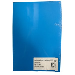 Dekorationskartong 220g A4 - bl