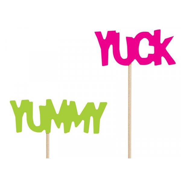 Cupcakesdekorationer med texter - 6 st Cupcakesdekorationer med texter - 6 st