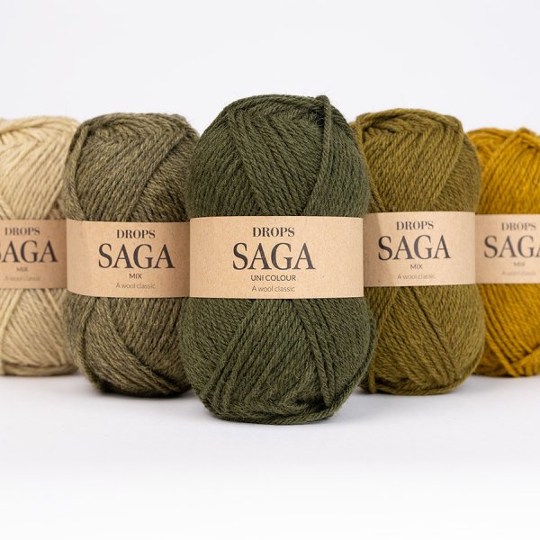 Garn DROPS Saga 100% ull - 50 g Garn DROPS Saga 100% ull - 50 g