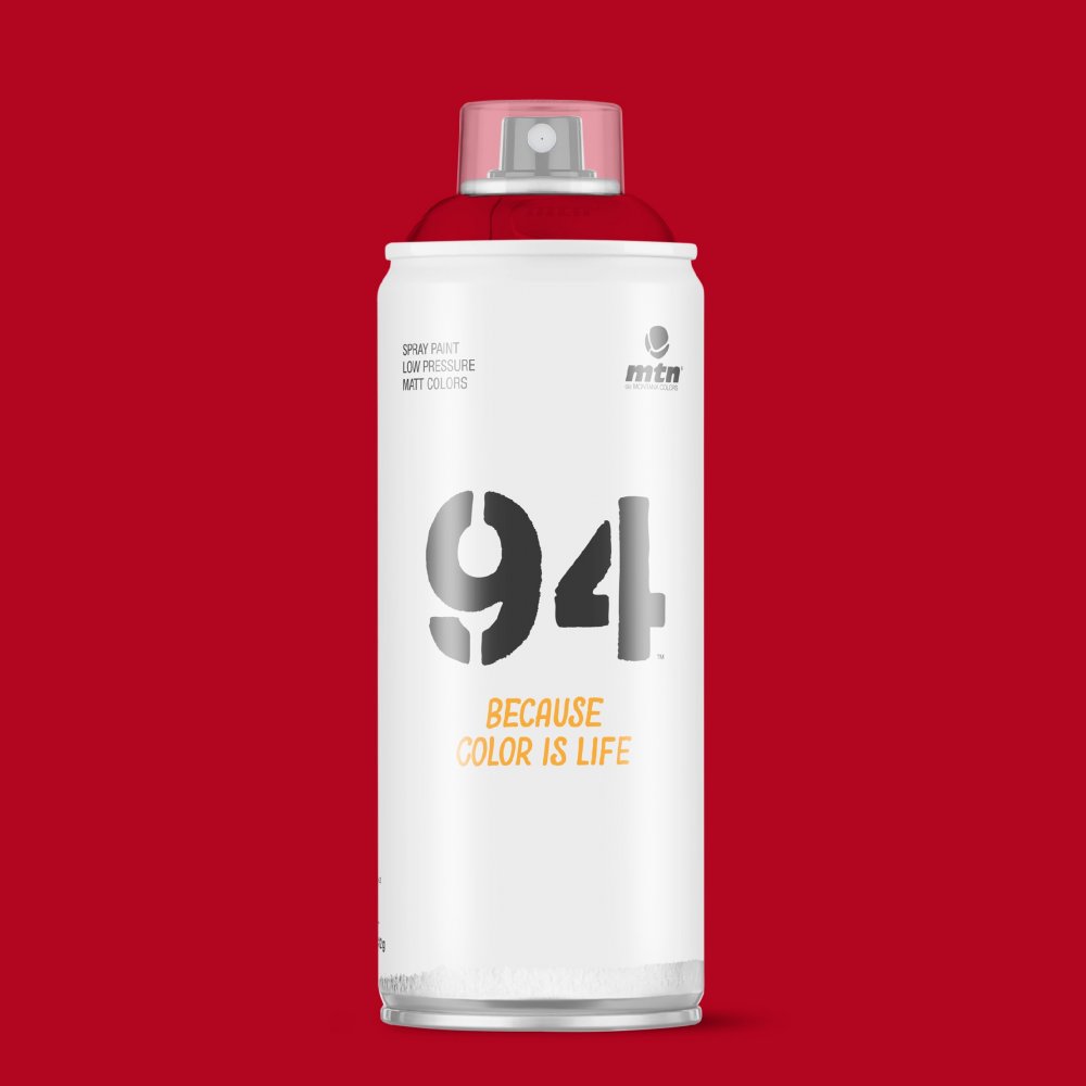 MTN 94 400 ml - RV-3001 Vivid Red - Spraybokser, Spraymaling, Hobbymaling