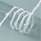 Garneringsband stltrdsfrstrkt organza prlor 8 mm - 20 meter - vit
