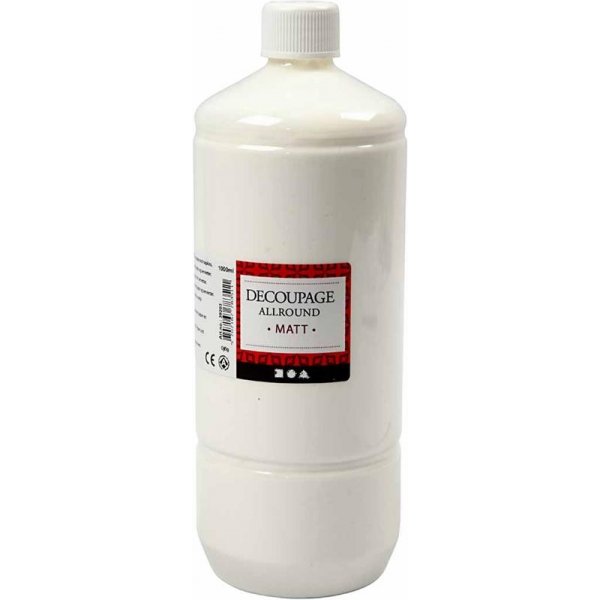 Decoupagelack - allround - matt - 1000 ml Decoupagelack - allround - matt - 1000 ml