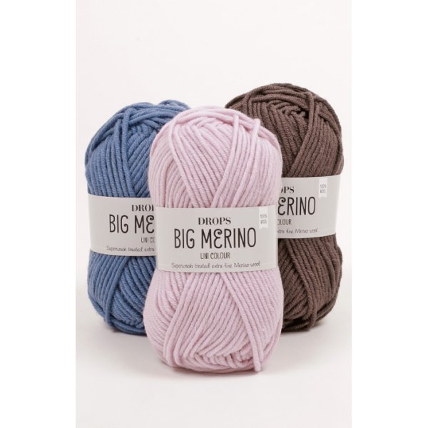 Drops Big Merino garn - 50g (ca 20 olika färgval) Drops Big Merino garn - 50g (ca 20 olika färgval)