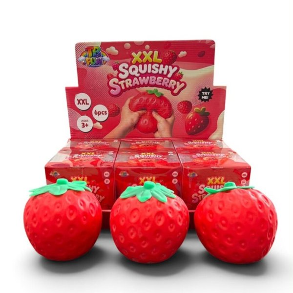 Squishy Jordgubbe XL - 7 cm
