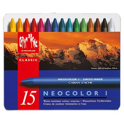 Voksfarve Caran d\\\'Ache NeoColor I - 15 farver