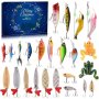 Fiskekalender 2026 - Adventskalender med 24 Fiskedrag & Fiskebeten Fiskekalender 2026 - Adventskalender med 24 Fiskedrag & Fiskebeten