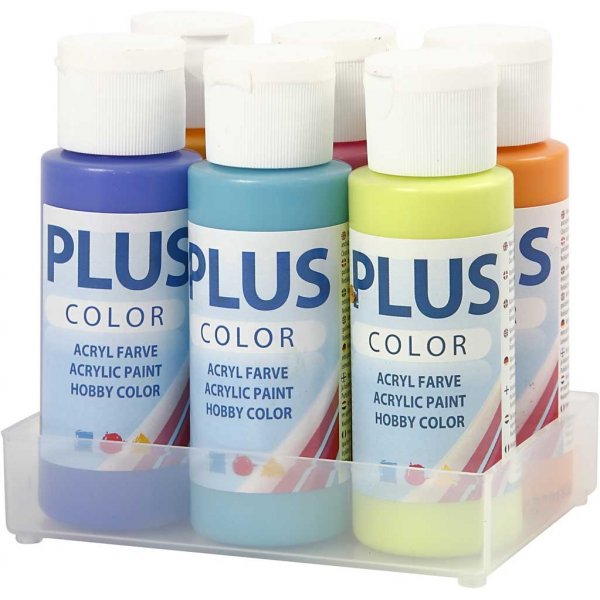Plus Color Hobbyfärg - colorful - 6 x 60 ml Plus Color Hobbyfärg - colorful - 6 x 60 ml