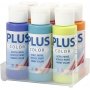 Plus Color Hobbymaling - fargerik - 6 x 60 ml