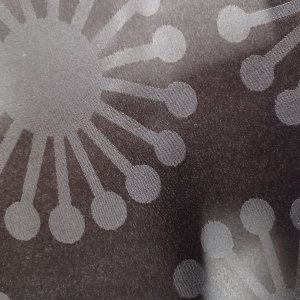 Vaxduk textil svart blommor 140 cm