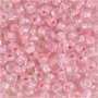 Rocaillepärlor 4 mm Rosa kärna 25 g Rocaillepärlor 4 mm Rosa kärna 25 g