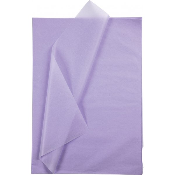 Silkespapper - ljuslila - 50 x 70 cm - 14 g -25 ark Silkespapper - ljuslila - 50 x 70 cm - 14 g -25 ark