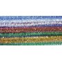 Glittriga piprensare 6 mm, 20-pack i julfärger Glittriga piprensare 6 mm, 20-pack i julfärger