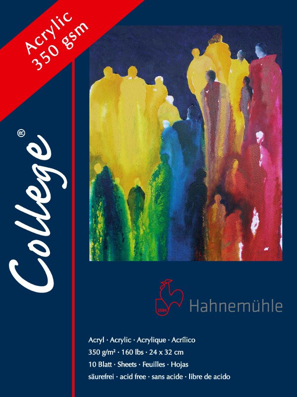 Akryl blok Hahnemühle College 350 g - 36x48 cm - Akrylblok, Blok