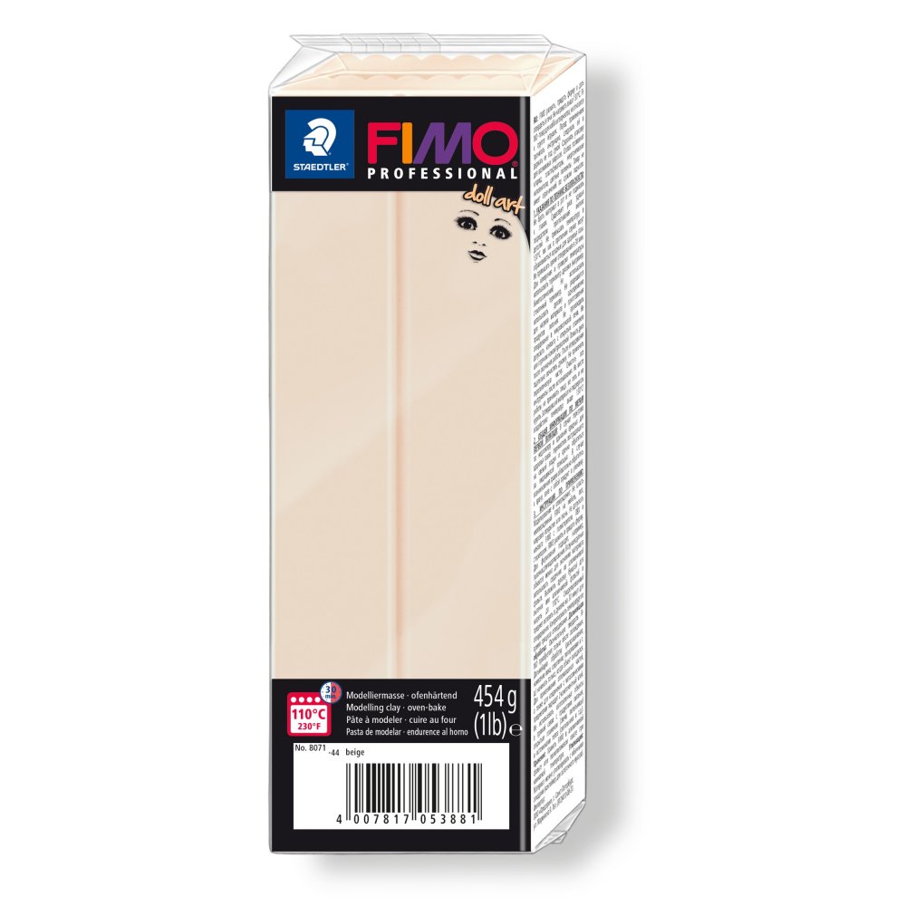 Modellervoks Fimo Professional Doll Art 454 g - Beige - Fimolera, Modellere, Hobbyartikler til børn, Hobbymateriale, Håndværk