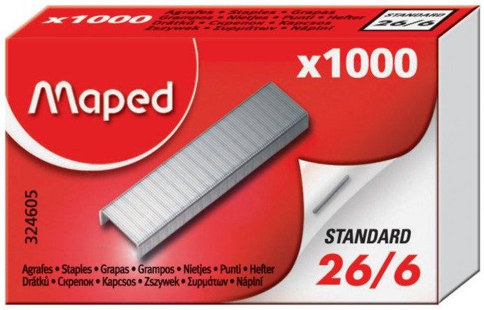 Häftklammer - Maped - 26/6 - Häftpistoler, Övriga verktyg, Pyssla