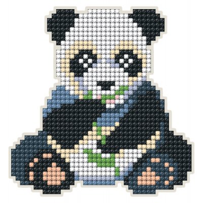 DiamondArt Magnet 10,2x10,4 cm - Panda