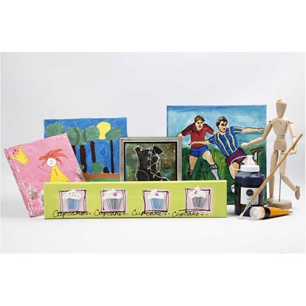 Målarduk - vit - 15 x 15 cm - 80 st Målarduk - vit - 15 x 15 cm - 80 st