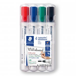 Whiteboardpenna Lumocolor 2 mm - 4 Pennor