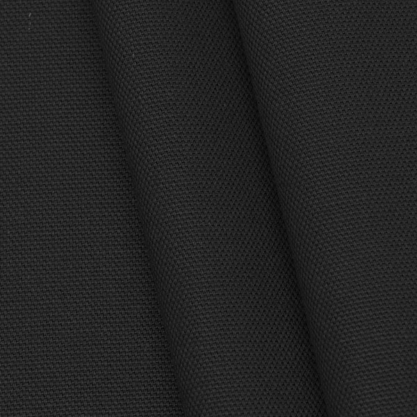 100% bomuld Canvas stof medium vægt Sort - 145 cm