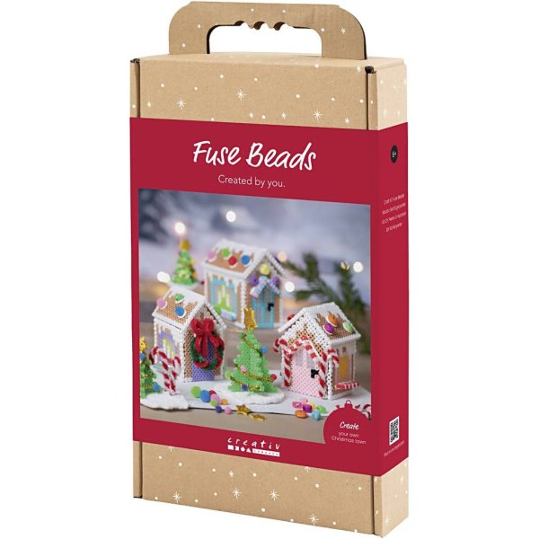 DIY-sæt Rørperler Julehus blandede farver DIY-sæt Rørperler Julehus blandede farver