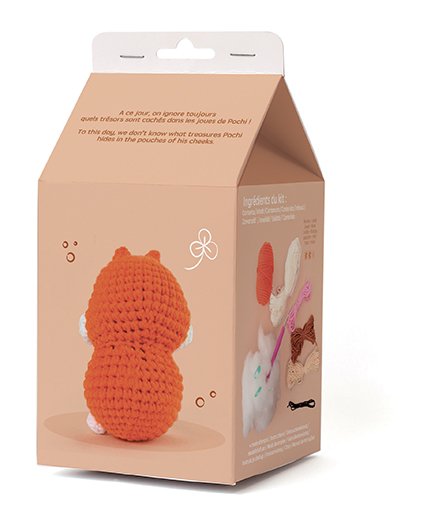 Mini amigurumi-kit för hamster 10 cm Mini amigurumi-kit för hamster 10 cm