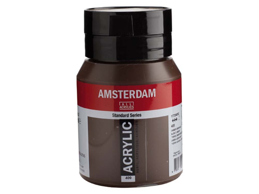 Amsterdam Akrylmaling 500 ml - Brun Umbra - Akrylfarver, Kunstnerfarver