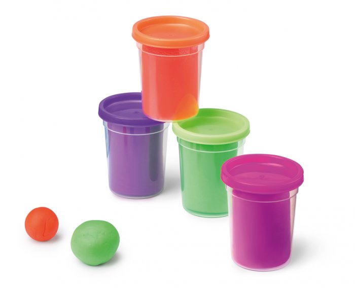 Lersæt - Maped - Pat ́Dough 4 krukker Stilfulde farver (2+ år) - Ler til børn, Modellere, Hobbyartikler til børn, Hobbymateriale, Håndværk