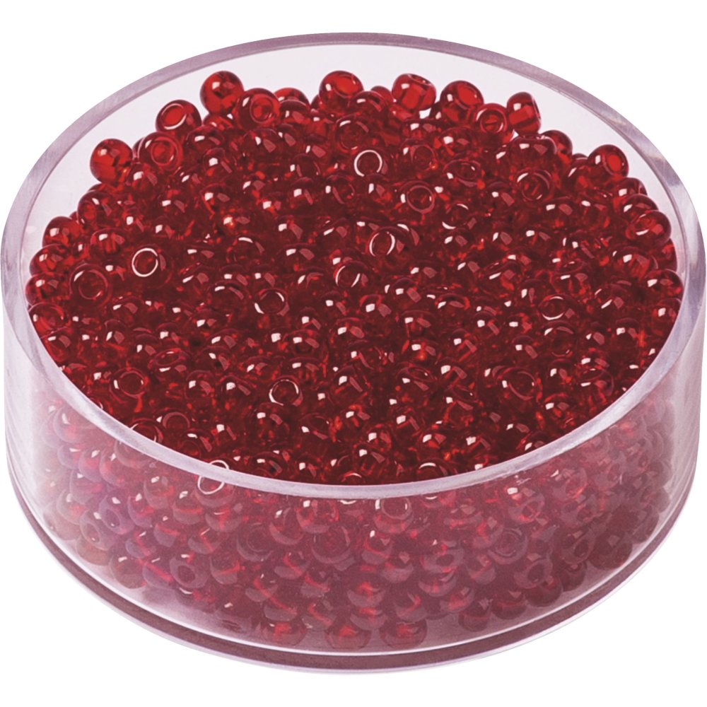 Boheme rocailleperler 2,5 mm 17 g - Karminrød - Blandinger af rocaillesperler, Rocaillesperler, Håndværk