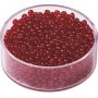 Glasp�rlor 2,5 mm, 17 g, karminr�d