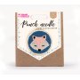 Punch needle-kit med r�vmotiv, � 20 cm