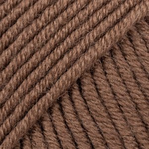 DROPS Big Merino Uni Color garn 50g - Kakaobønne (28) - Merinould garn, Garn, Strikke, hækle, knytte og væve