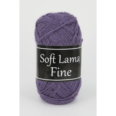 Svarta Fret Soft Lama Fine garn 50 g