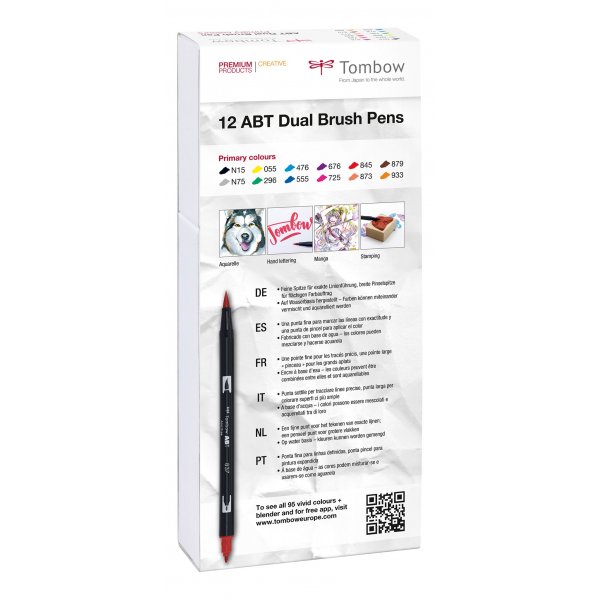 Tombow ABT Dual Brush 12-pack Basic Tombow ABT Dual Brush 12-pack Basic