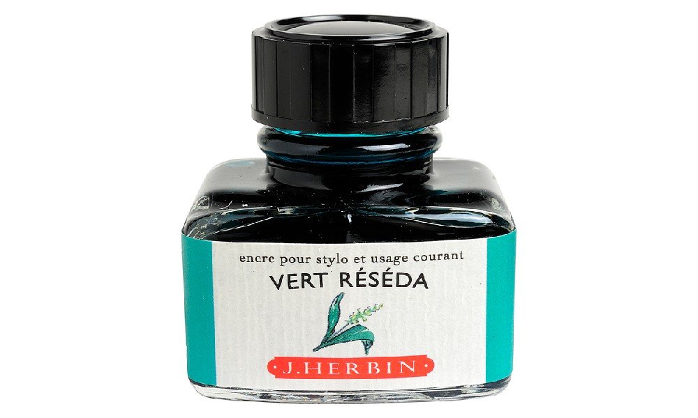 Blæk Herbin 38 ml - Reseda - Tusch & Blæk, Kunstnerfarver