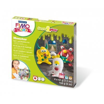 Modellervoksst Fimo Kids Form & Play - Monster