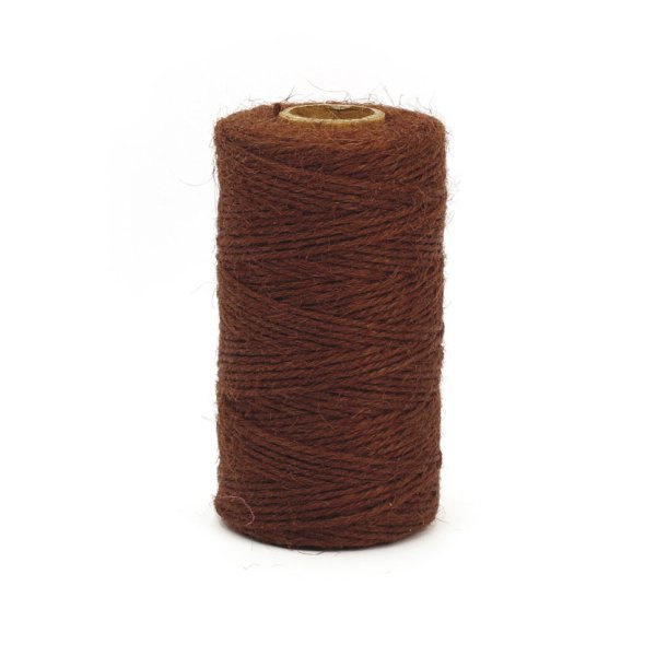 Brun jutesnöre 2 mm x 100 m Brun jutesnöre 2 mm x 100 m