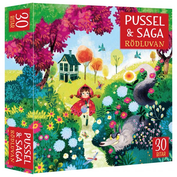Pysselbok - Pussel & saga: Rdluvan (30 bitar)