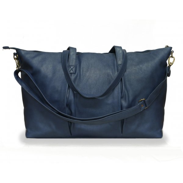 Blå veske/veske i imitert skinn Blå veske/veske i imitert skinn