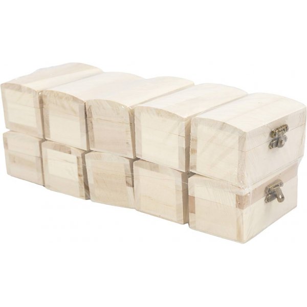 Skattkista/smyckeskrin - 9 x 5,2 x 4,9 cm - 10 st Skattkista/smyckeskrin - 9 x 5,2 x 4,9 cm - 10 st