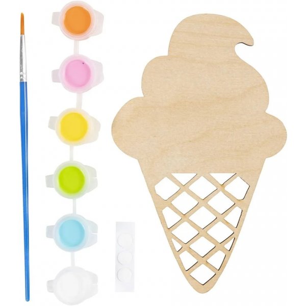 Mini DIY Kit Måla, mixade färger, Glasstrut Mini DIY Kit Måla, mixade färger, Glasstrut