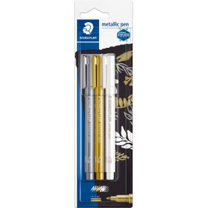Staedtler metallisk penna 3-pack