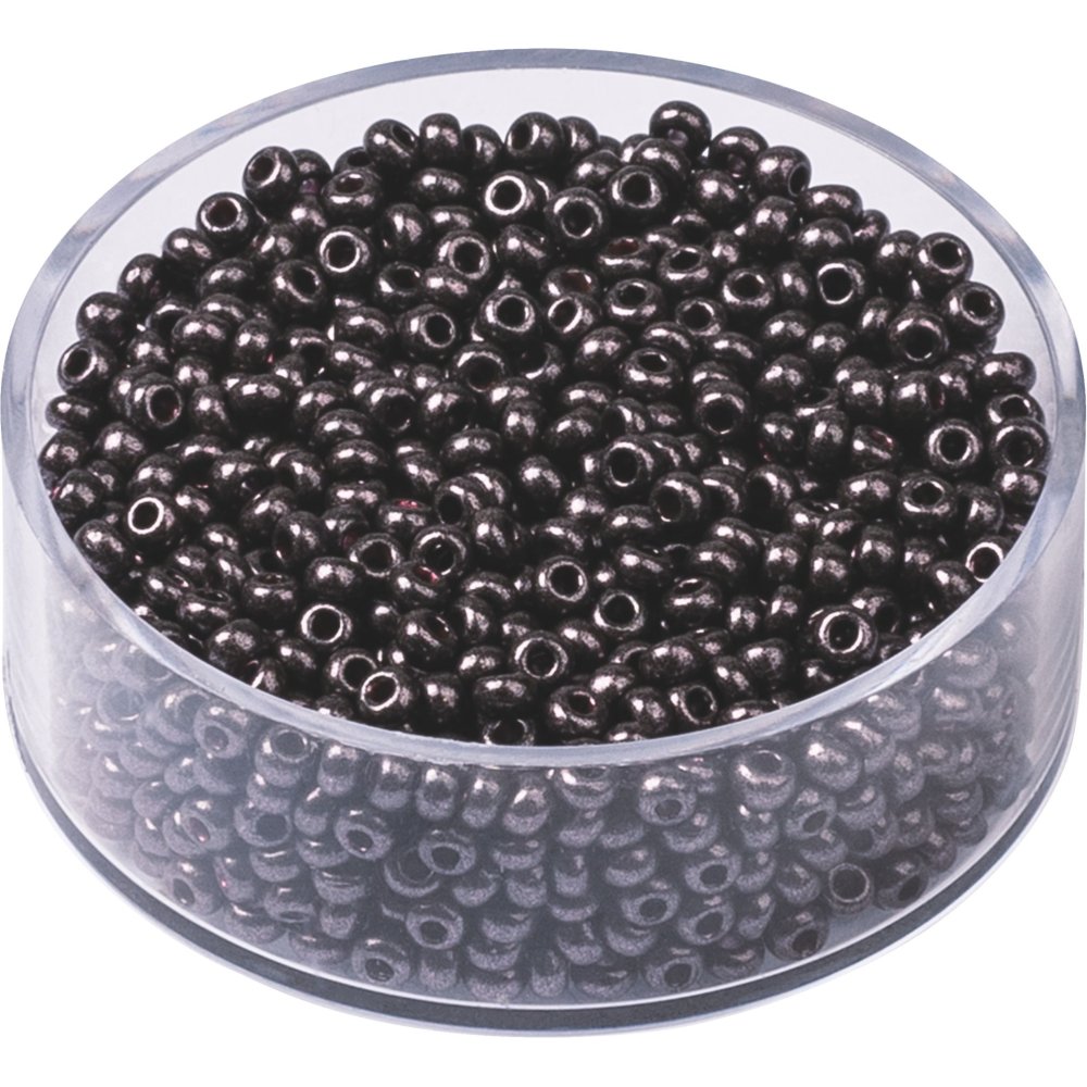 Bohemske rocailleperler 2,5 mm 17 g - Antrasitt - Blandinger av rocailleperler, Rocaillesperlor, Håndverk